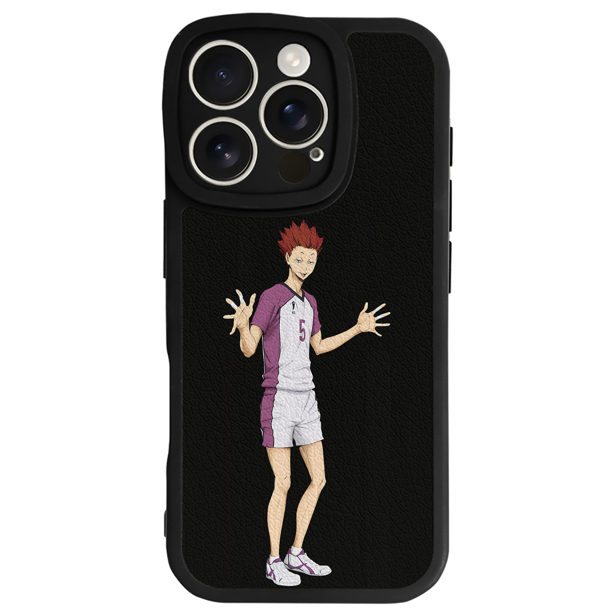 （画像用） ハイキュー!! Haikyu!! 【iPhone 16シリーズ対応】シリコンスマホケース（レザー調） 材質：シリコン